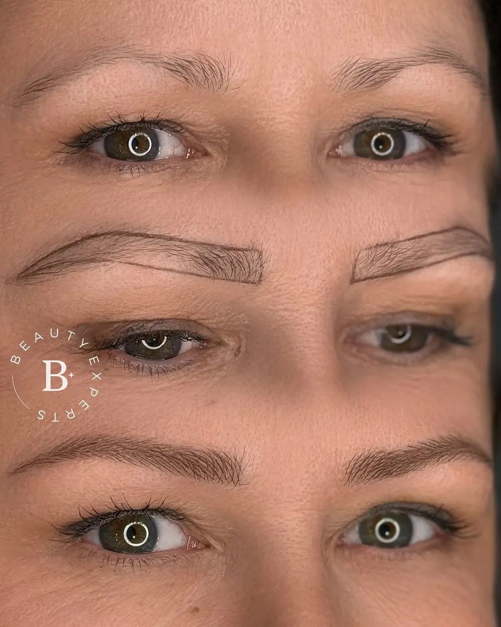 Antes, diseño y resultado de microblading pelo a pelo en Málaga